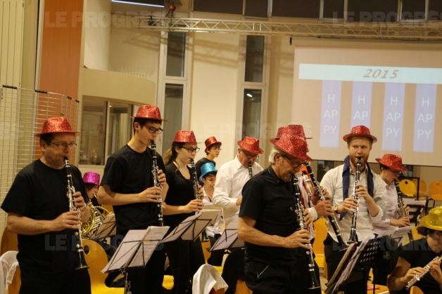Le pupitre
de clarinettes en plein travail. Photo Marcel Rascle